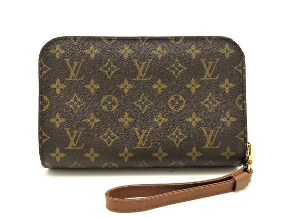 LOUIS VUITTON Orsay Pouch Clutch handle Monogram